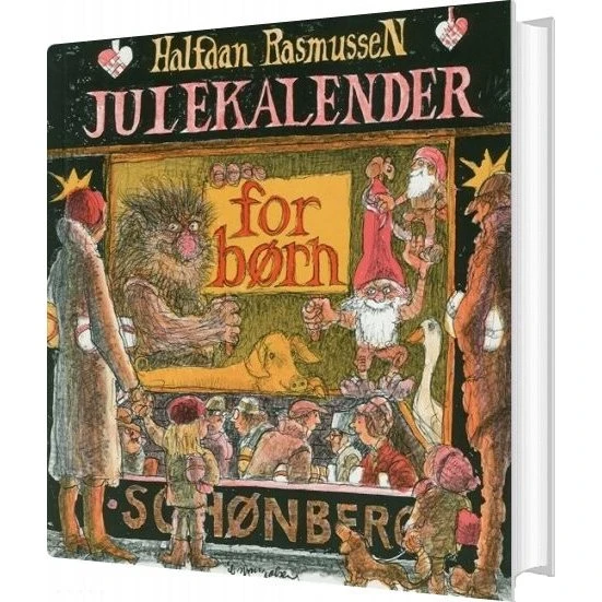 Halfdan Rasmussen – Julekalender for børn (indbundet bog)