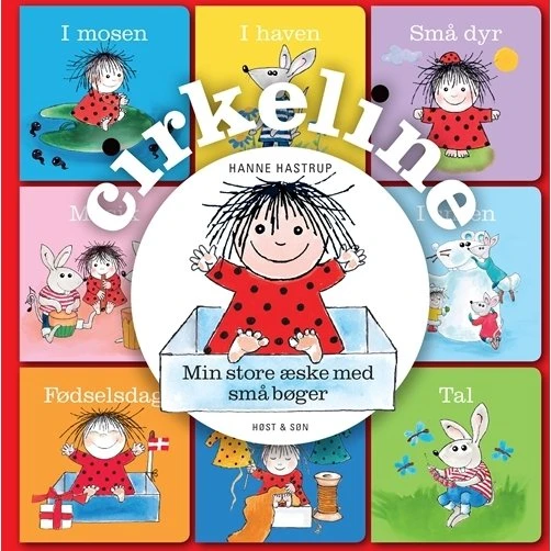 Cirkeline - Min store æske med 9 små papbøger