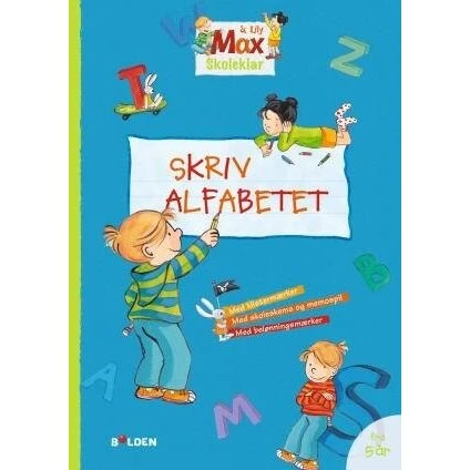 Max Skoleklar - Skriv alfabetet (hæfte)