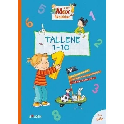 Max Skoleklar - Tallene 1-10 (hæftet)