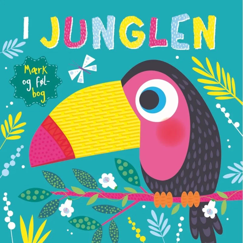 I Junglen – mærk-og-føl-bog (børnebog)