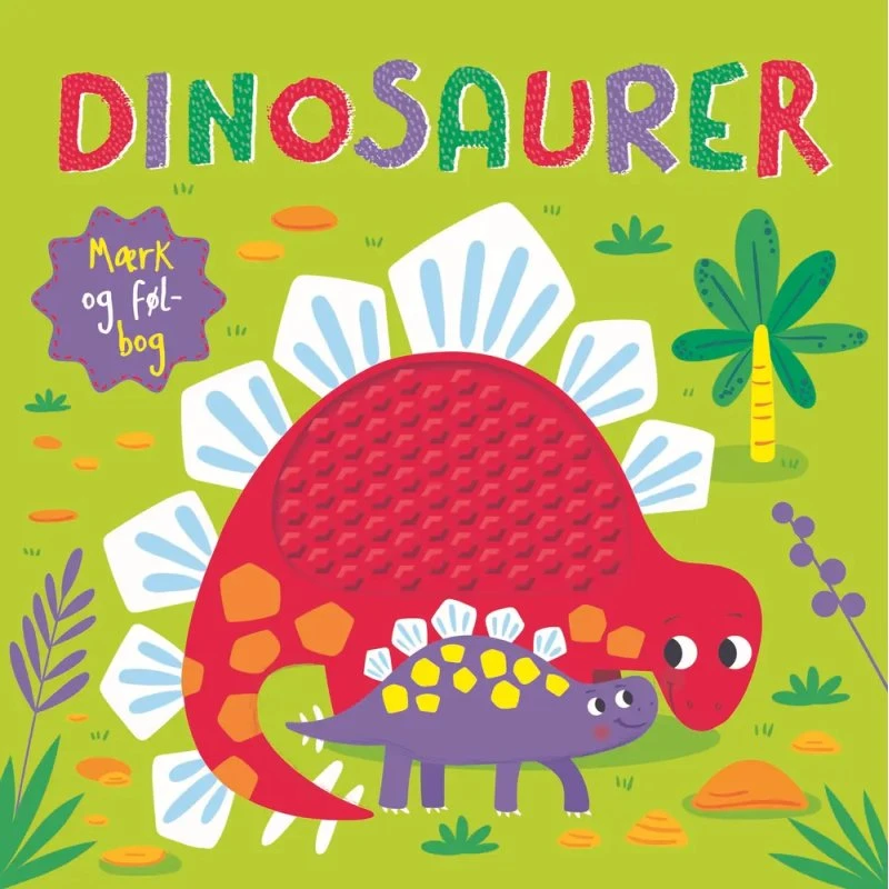 Dinosaurer Mærk og Føl-bog