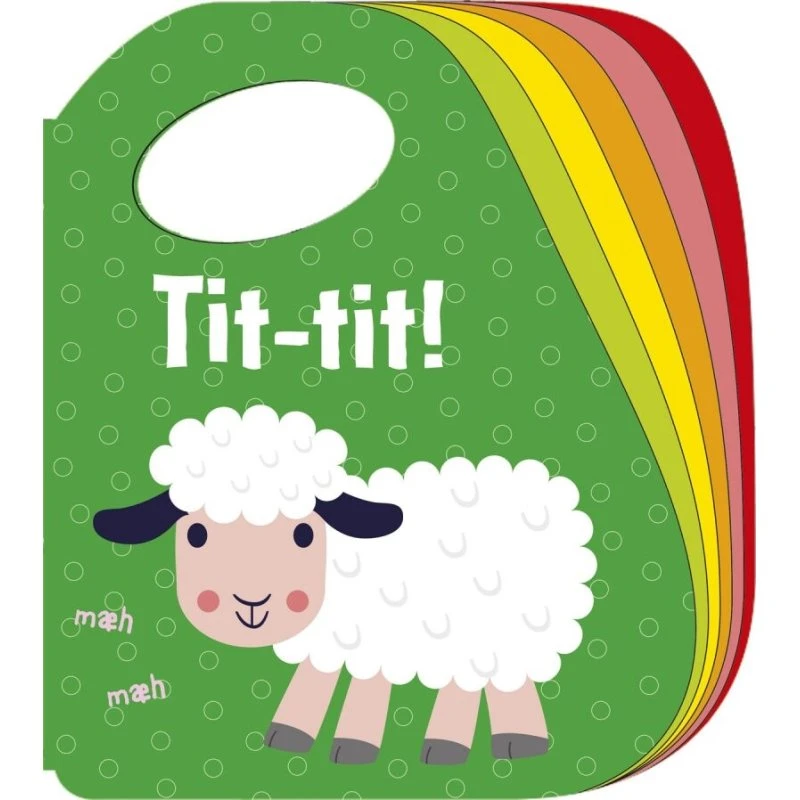 Tit-tit! Får – papbog med håndtag