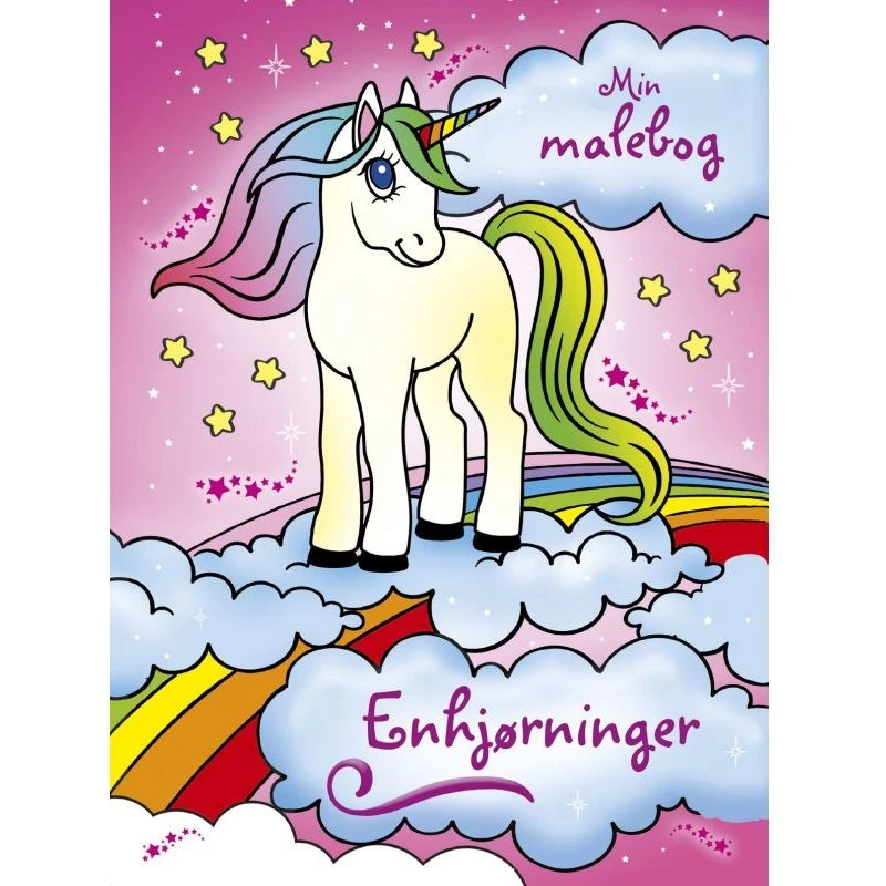 Forlaget Bolden Min malebog: Enhjørninger, 96 sider
