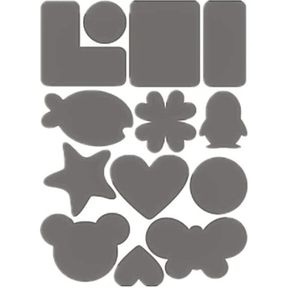 INF Selvklæbende reparationsplastre til tøj 5 ark 20x14,5 cm Lysegrå