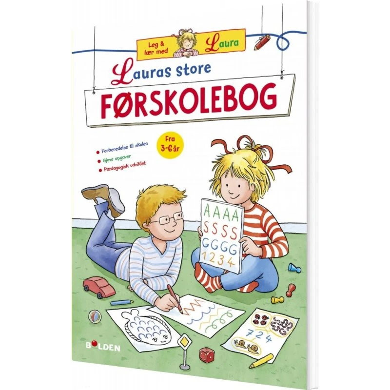 Lauras store førskolebog – Aktivitetsbog (3-6 år)