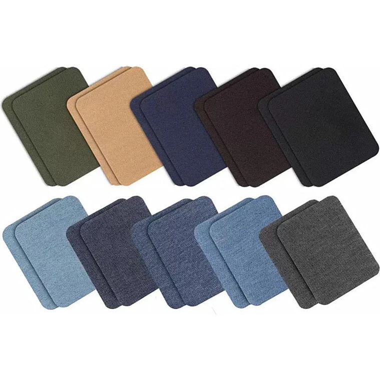 INF Reparationsstof - 20 strygelapper, 10 farver (20 stk)