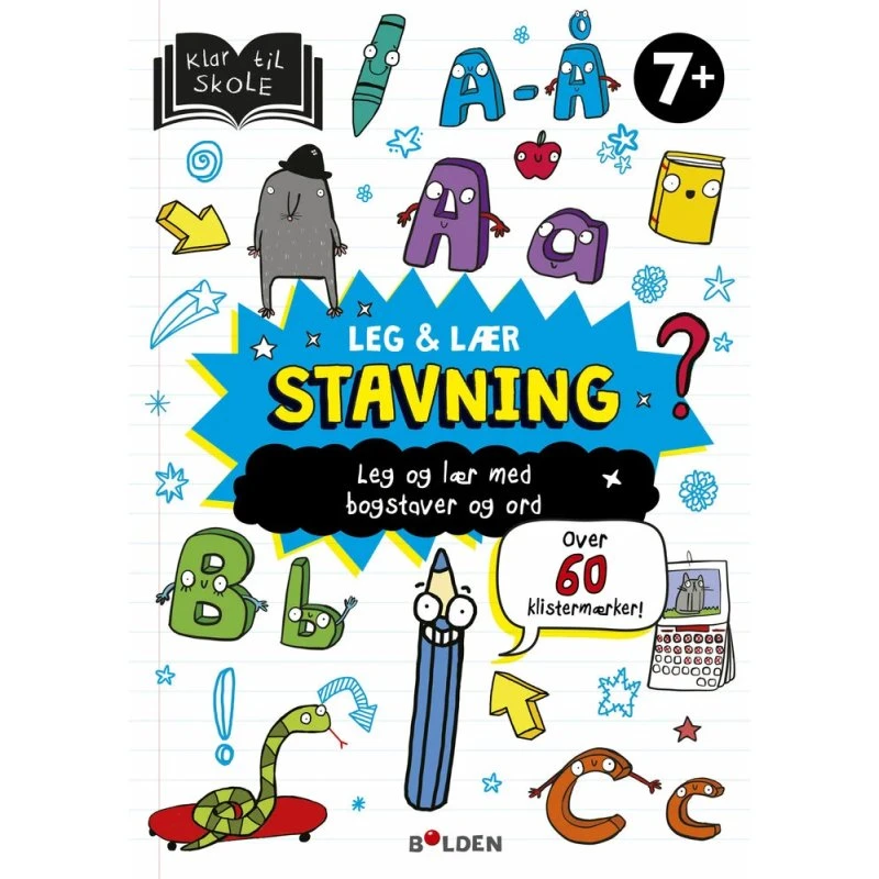 Leg og lær: Stavning – aktivitetsbog med opgaver og klistermærker