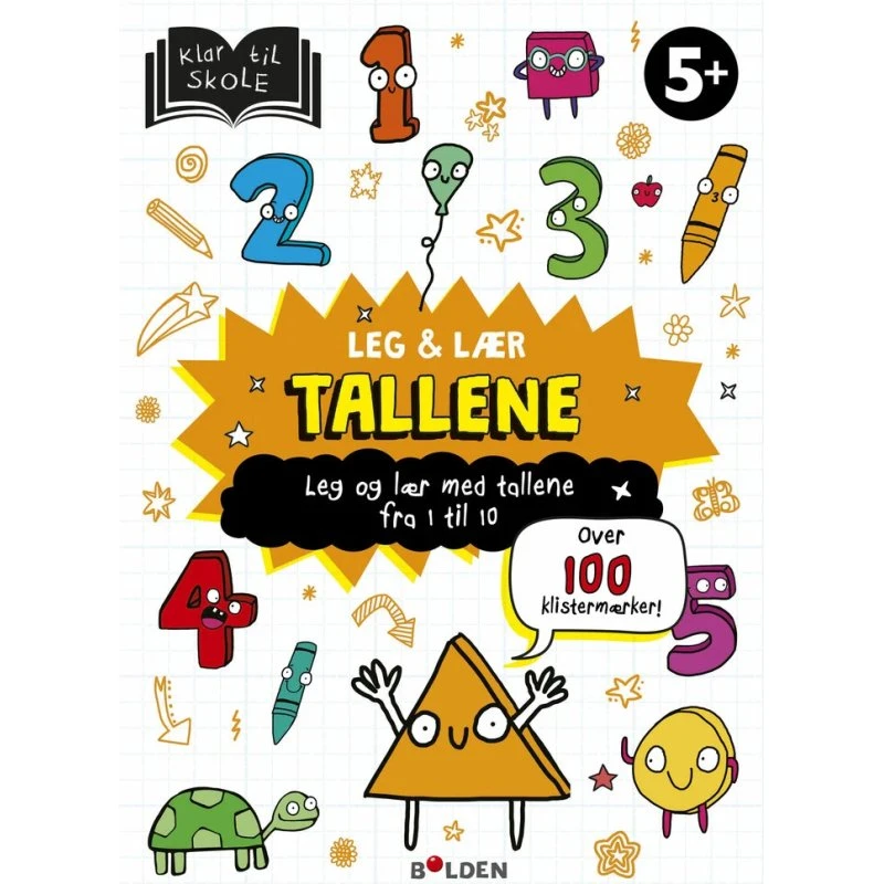 Leg og lær: Tallene – aktivitetsbog med klistermærker