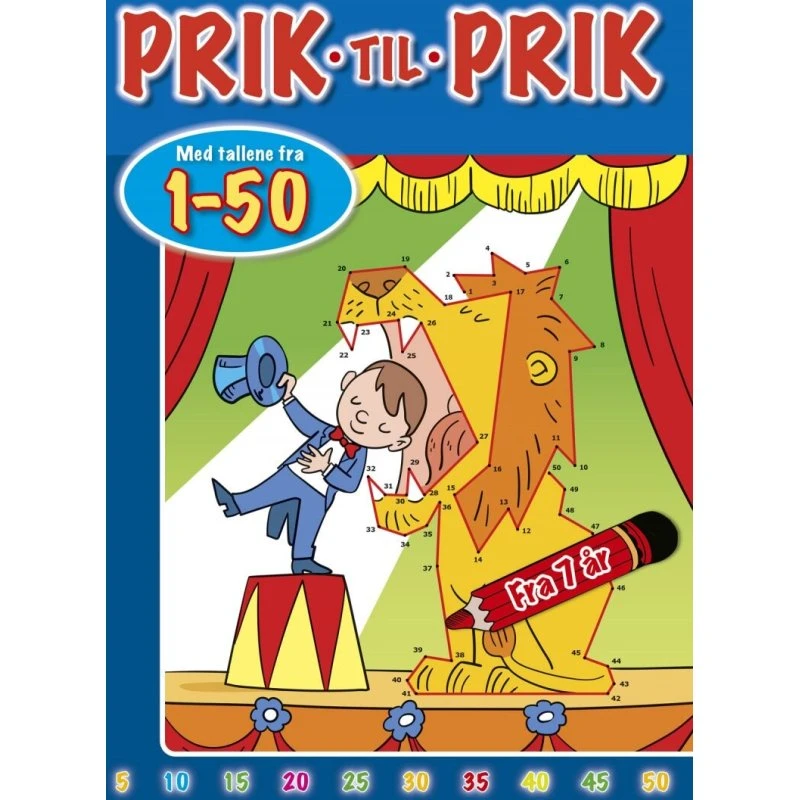 Prik til Prik Cirkus 1-50 – hæftet aktivitetsbog