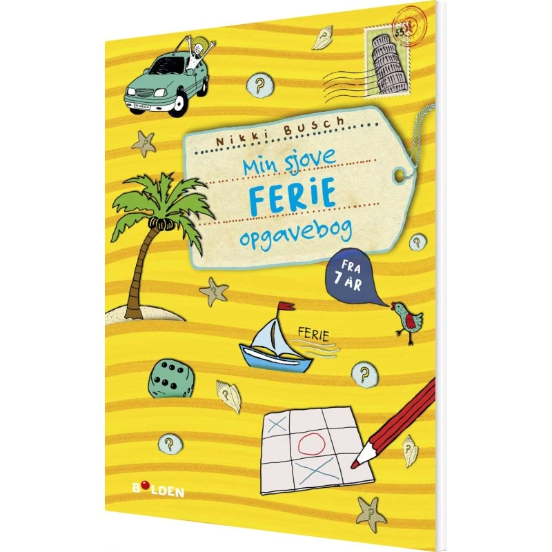Nikki Busch: Min sjove ferie-opgavebog, fra 7 år, 96 sider