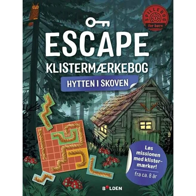 Escape Klistermærkebog: Hytten i skoven
