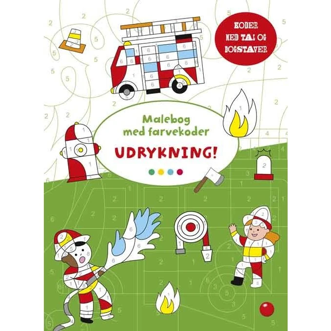 Malebog med farvekoder: Udrykning!
