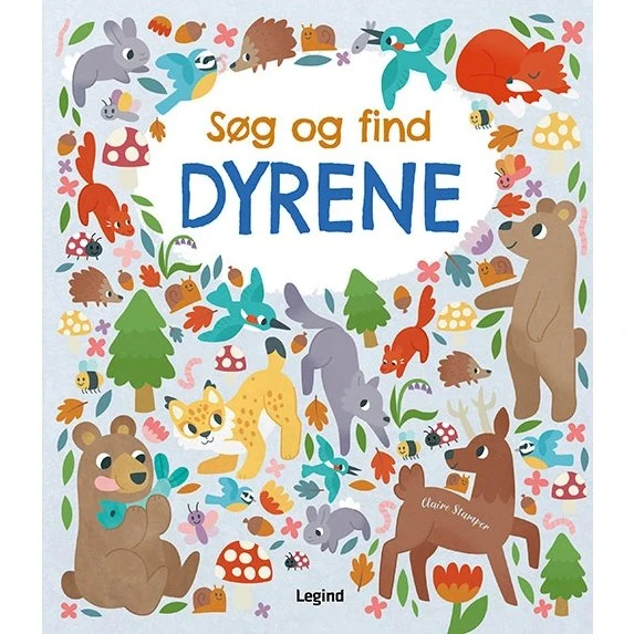 Rosa Ræv Søg og find dyrene – Papbog (genbrugspap)