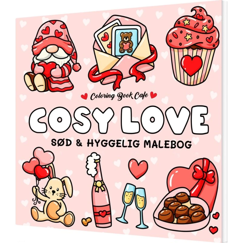 Coloring Book Cafe Cozy Love – Malebog, 72 sider
