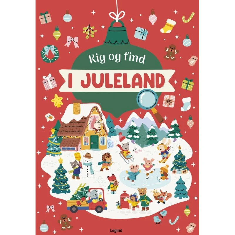 Kig og find i Juleland – børnebog (hardcover)