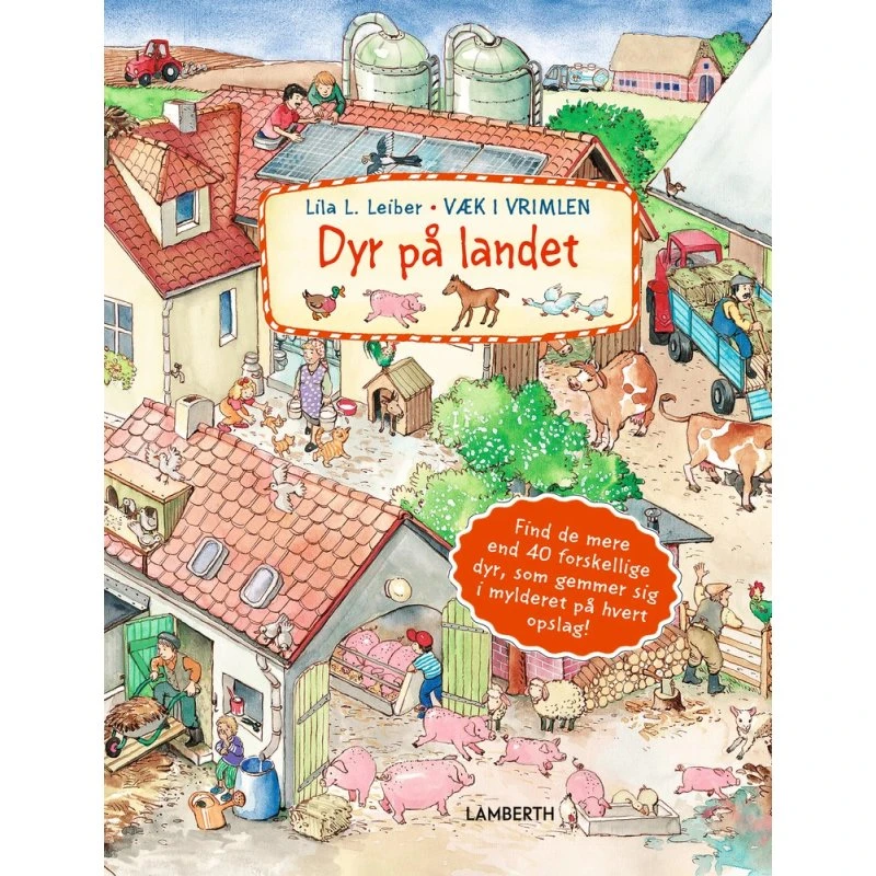 Lila L. Leiber – Dyr på landet (myldrebog, papbog)