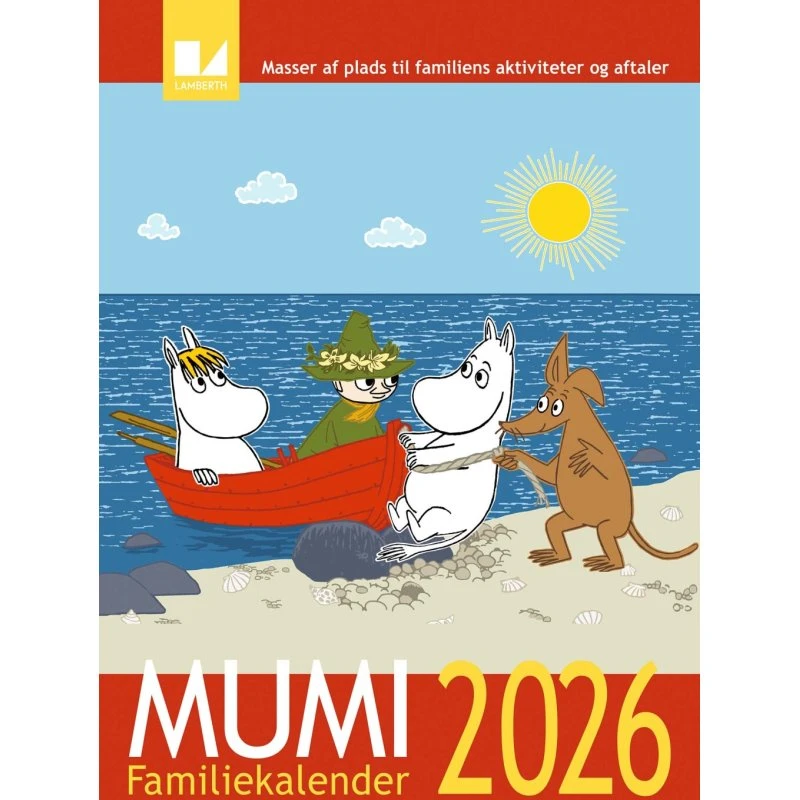 Mumi Familiekalender 2026 (spiral)