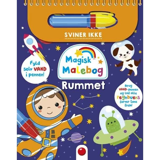 Magisk Malebog: Rummet – malebog med vand-tusch