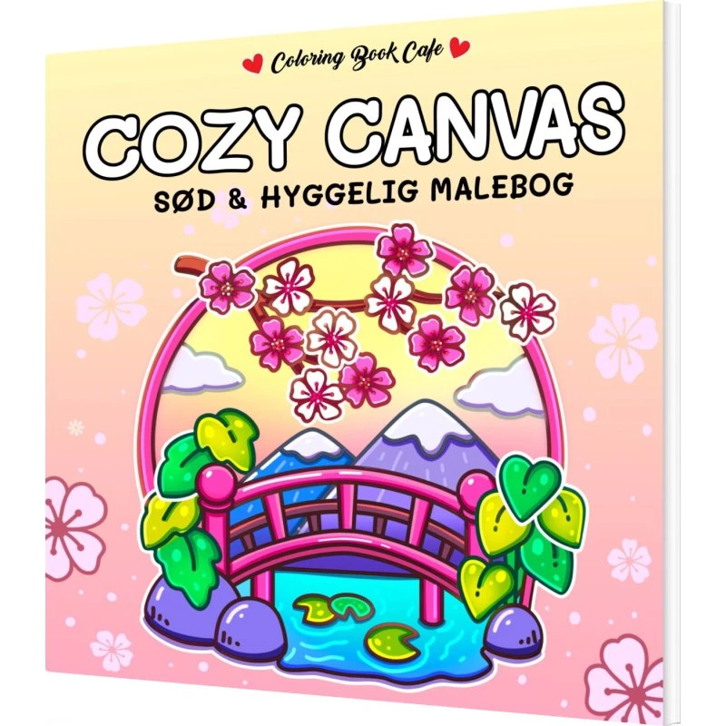 Coloring Book Cafe Cozy Canvas - malebog (paperback)