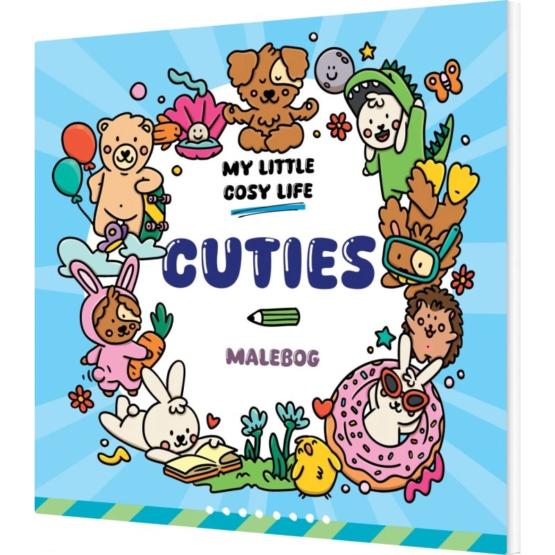 Cuties - Cozy Coloring malebog (30 motiver)