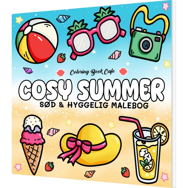 Coloring Book Cafe - Cozy Summer malebog (paperback)