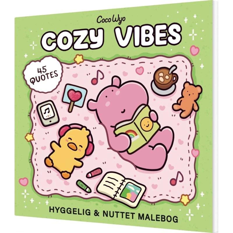 Coco Wyo Cozy Vibes - Cozy Coloring malebog (paperback)