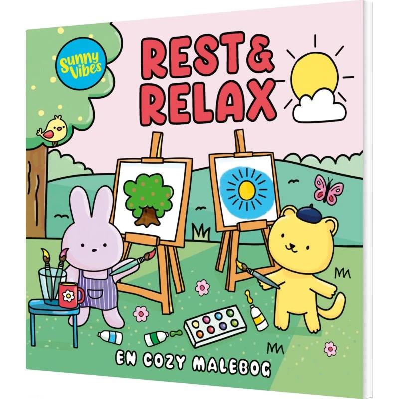 Rest & Relax: Cozy malebog 'Sunny Vibes' – 140 gsm