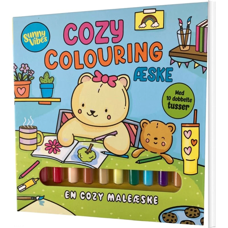Sunny Vibes Cozy Colouring æske - malebog