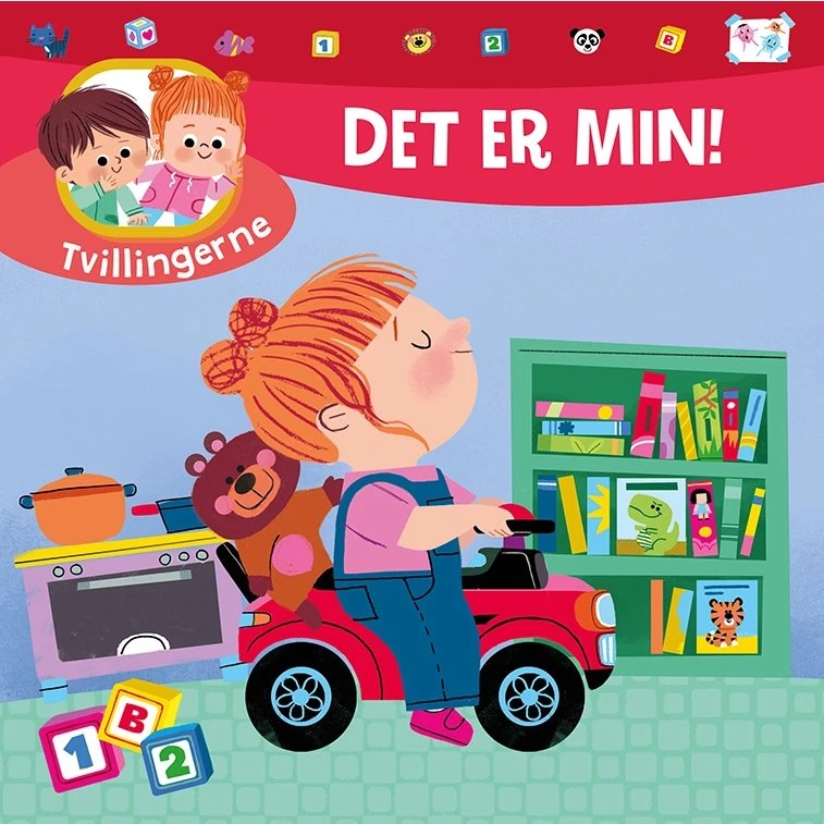 Tvillingerne: Det er min! – Børnebog (hardcover)