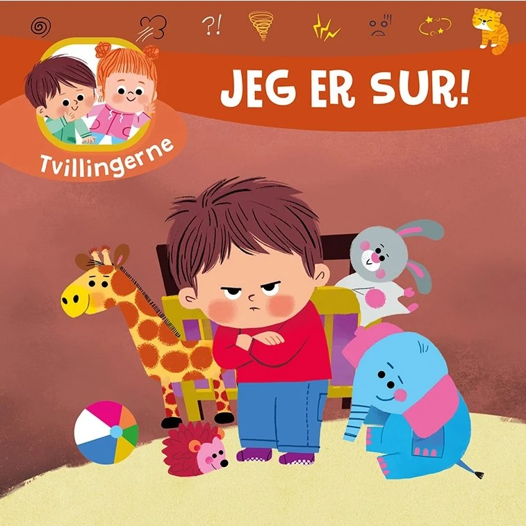 Tvillingerne – Jeg er sur! (Hardcover børnebog)