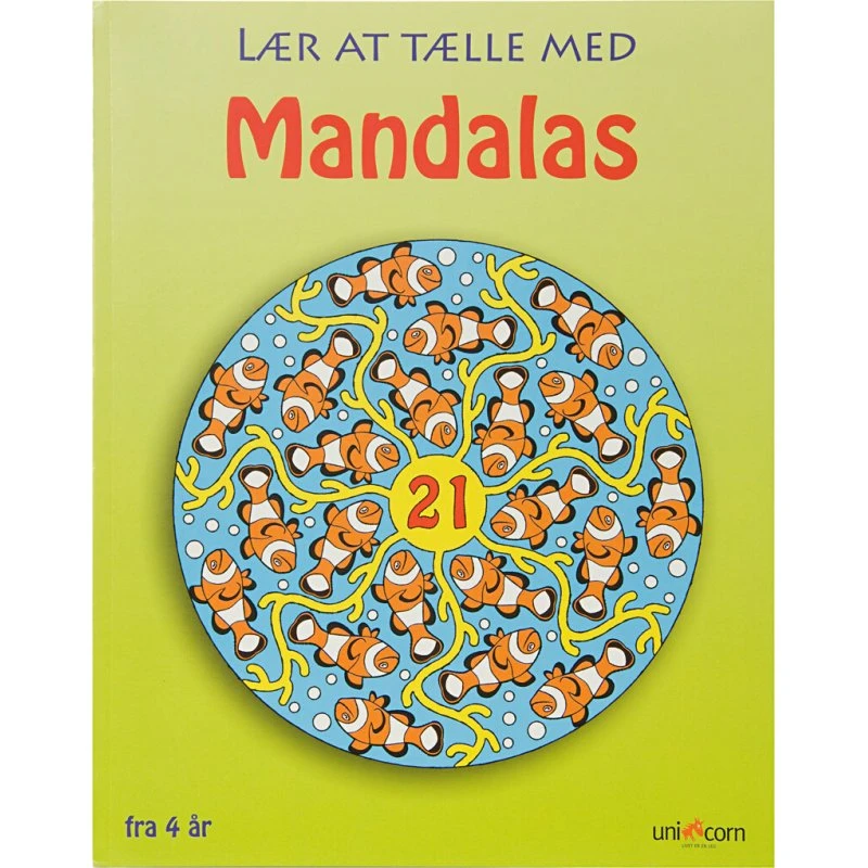 Mandalas - Lær at tælle med mandalas (malebog 1–32)