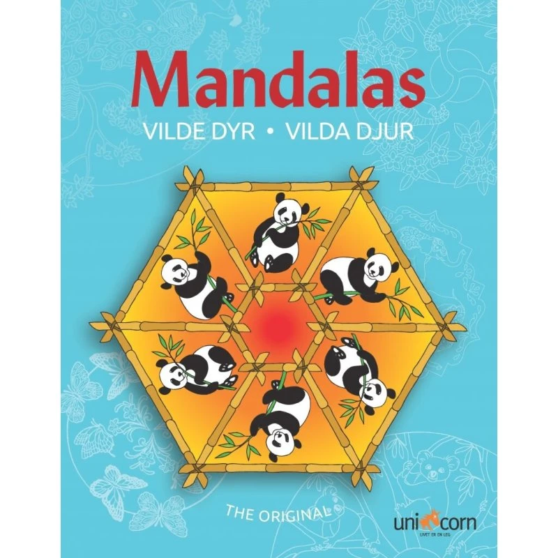 Vivian Rea: Mandalas med Vilde Dyr – Malebog (paperback)