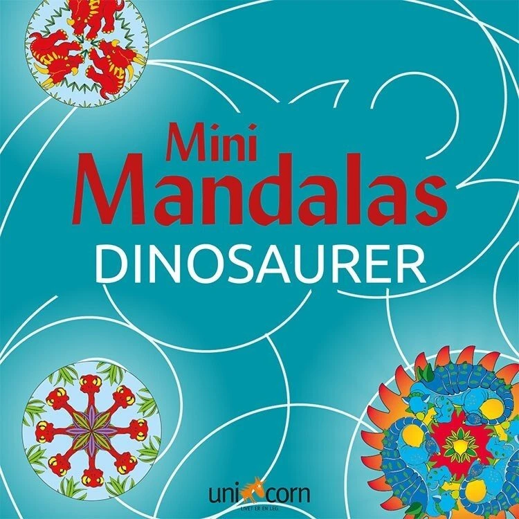 Tina Klemmensen Mini Mandalas – Dinosaurer (paperback)