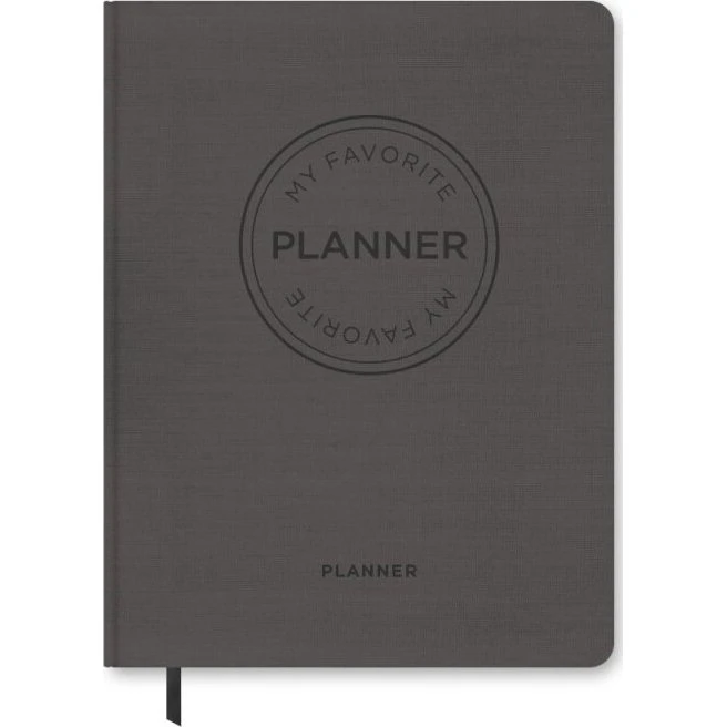 My Favorite Planner Udateret - Hardback, Varm grå