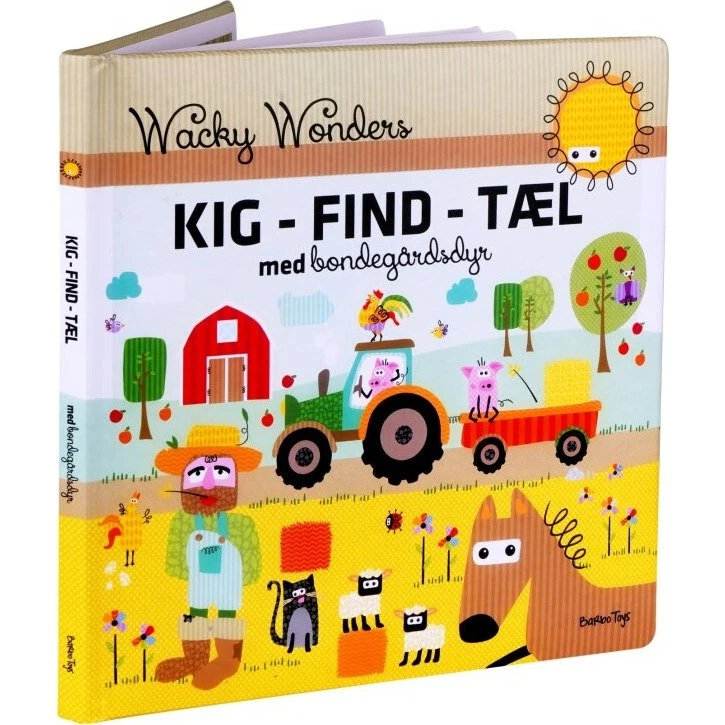 Wacky Wonders - Kig, Find & Tæl: Bondegårdsdyr (Papbog)