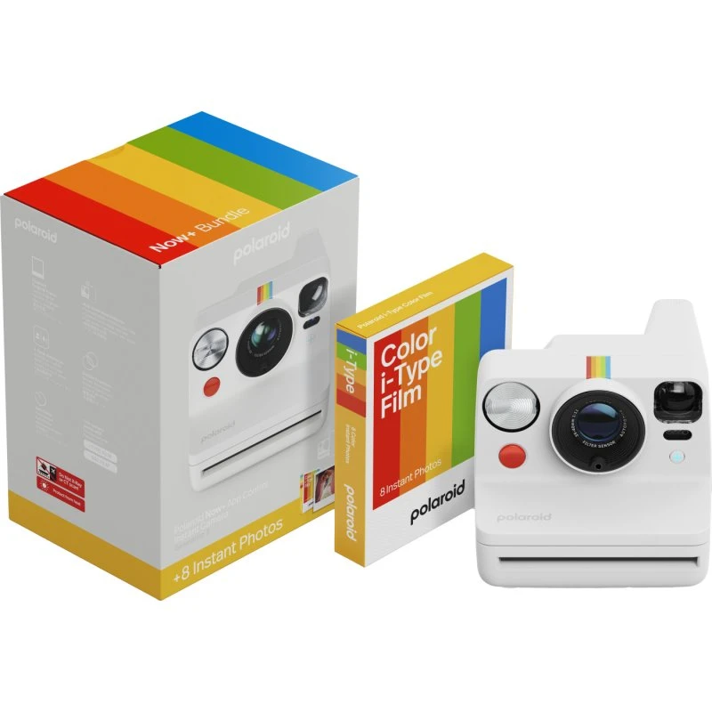 Polaroid Now+ Gen 3 Hvid - Bundle med farvefilm (8 billeder)