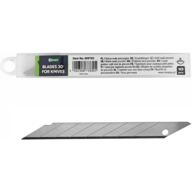 Universal hobbyknivblade 9 mm, 30° – 10 stk