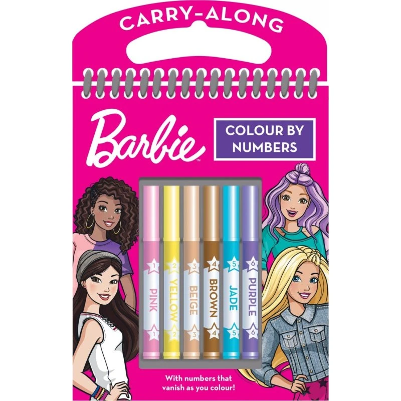 Barbie Colour By Numbers - Mal efter tal, 6 farver