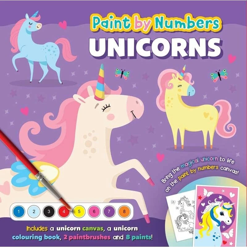UNICORN Paint by Numbers malebog