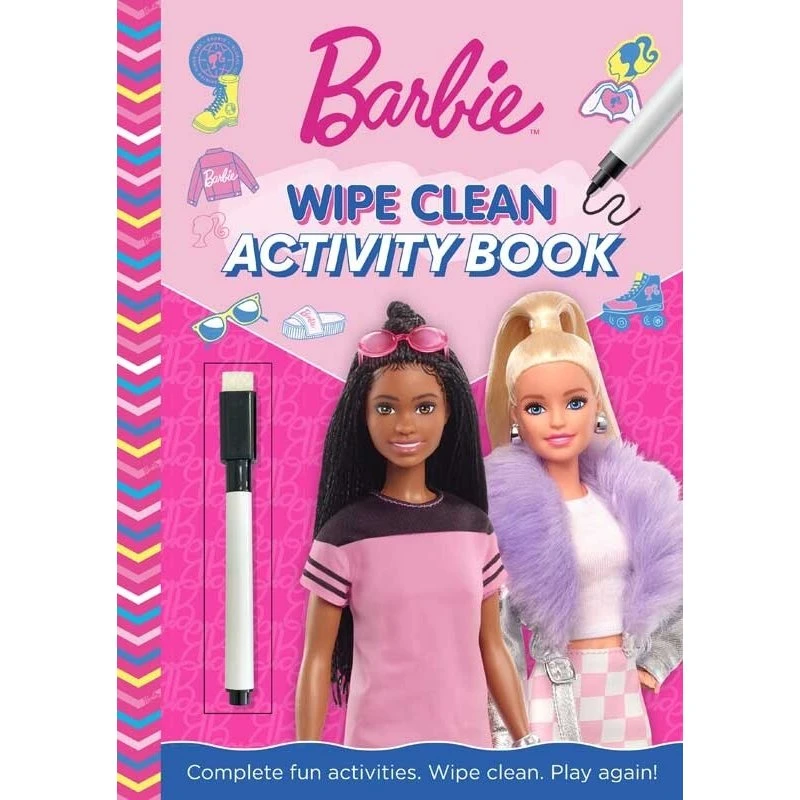 Barbie Wipe Clean Book - Alligator (aftørbar aktivitetsbog)