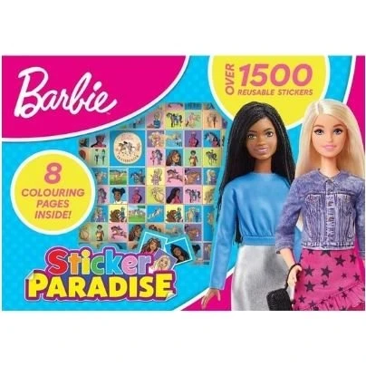 Barbie Sticker Paradise – 1500 genanvendelige stickers & 8 farvelægningssider