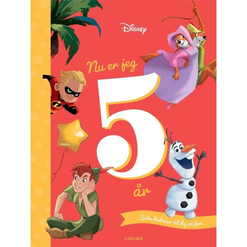 Disney Nu er jeg 5 år - Børnebog (Hardcover, 96 sider)