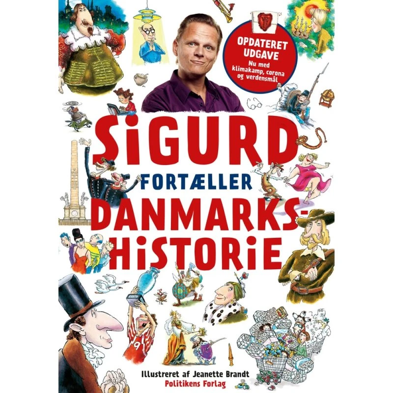 Sigurd Barrett: Fortæller Danmarkshistorie (opdateret, hardcover)