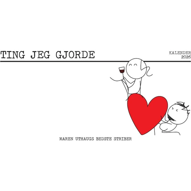Ting Jeg Gjorde Kalender 2026 - Bordkalender (hardcover)
