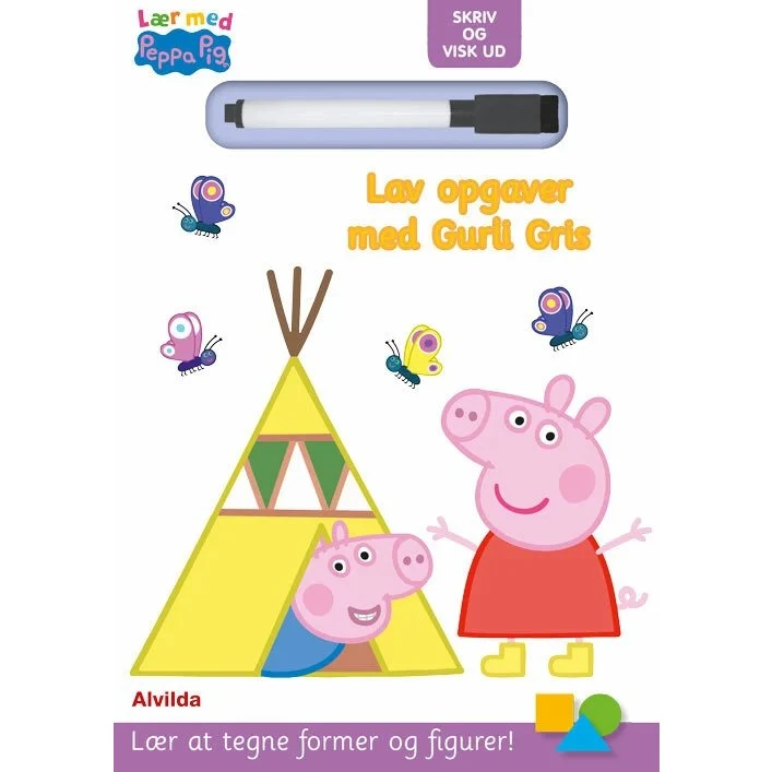 Peppa Pig – Lær med Gurli Gris: Skriv og visk ud