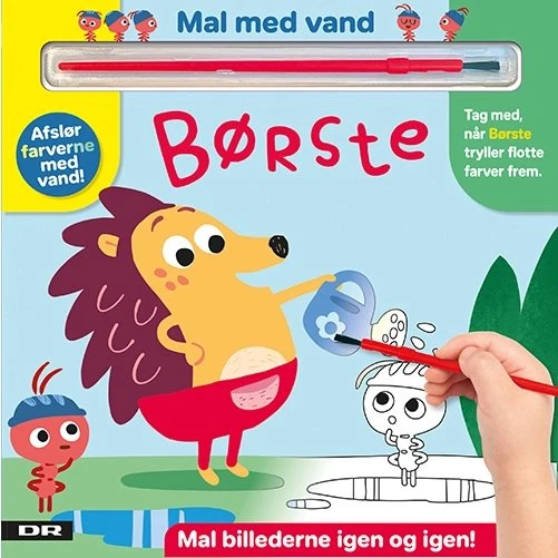 Minisjang Mal med vand - Børste