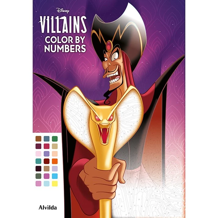 Disney Color by Numbers – Villains (hæftet malebog)
