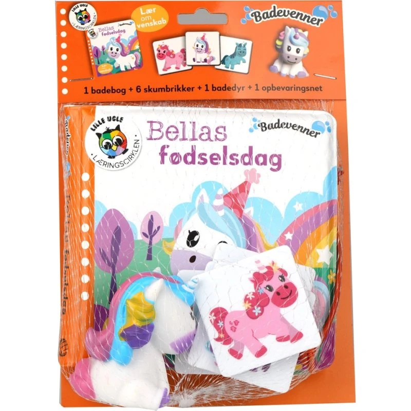 Badevenner - Bellas fødselsdag badebogsæt (0-3 år)