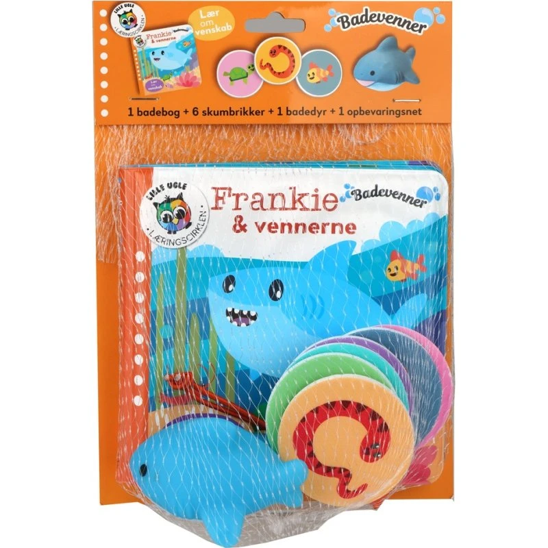 Badevenner Frankie og hans venner – badebog med skumfigurer